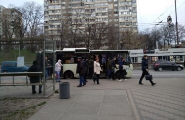 Общественный транспорт в Киеве. Фото: соцсети