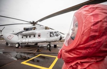Специальный санитарный вертолет ГСЧС Украины. Фото: МВД