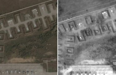 У мережі з'явилися супутникові знімки російської авіабази "Саки" після вибухів