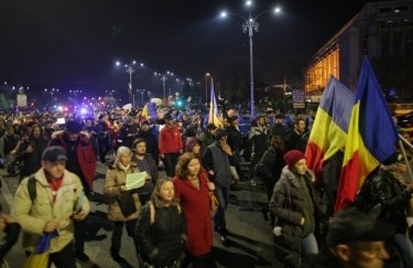 В столице Румынии проходит антикоррупционный митинг