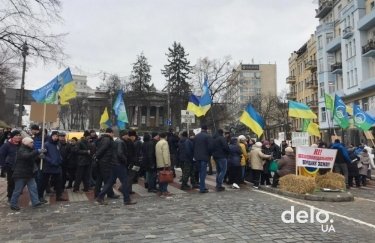Митинг протеста против продажи сельхозземель. Фото: Василий Михальчук, Delo.ua 