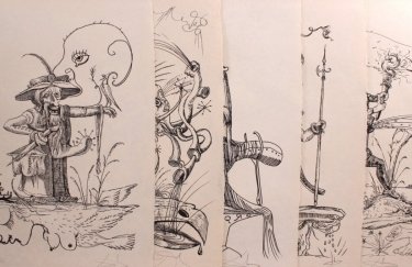 Гравюры Сельвадора Дали “Les songes drolatique de Pantagruel”. Фото: pristineauction.com Гравюры Сельвадора Дали “Les songes drolatique de Pantagruel”. Фото: pristineauction.com