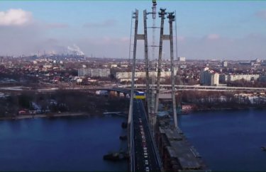 В Запорожье открыли самый большой в Украине вантовый мост (ФОТО, ВИДЕО)