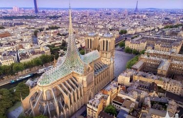 Во Франции архитекторы представили проект Нотр-Дама со стеклянной крышей (ФОТО)