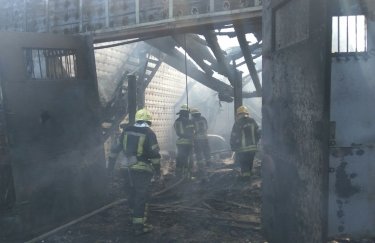 В Киеве на Троещине произошел пожар, который уже виден из нескольких районов