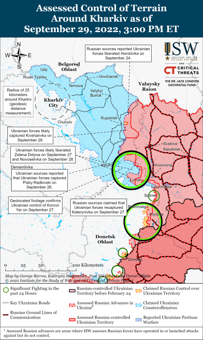 Фото 2 — ЗСУ фактично оточили російське угруповання у районі Лимана — ISW