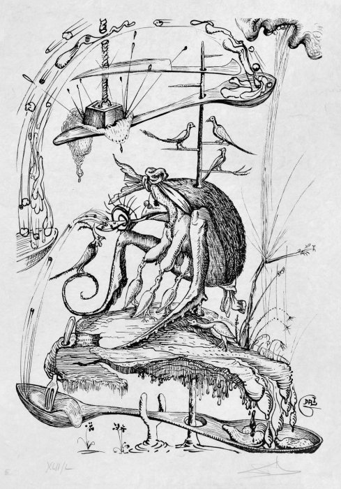 Фото 3 — Первая "посткарантинная" выставка в Киеве — серия гравюр Дали "Озорные сны Пантагрюэля"