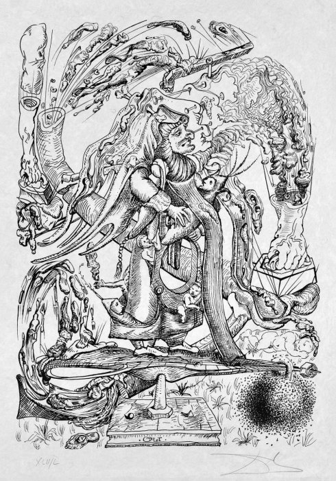 Фото 2 — Первая "посткарантинная" выставка в Киеве — серия гравюр Дали "Озорные сны Пантагрюэля"