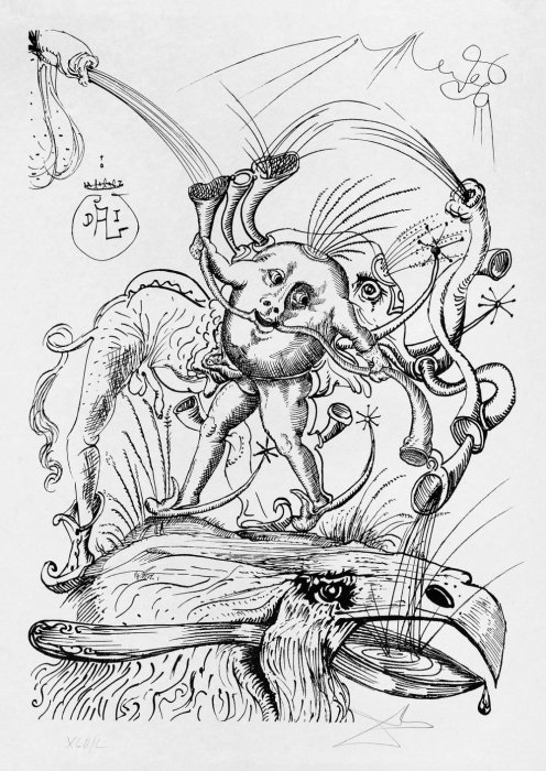 Фото 4 — Первая "посткарантинная" выставка в Киеве — серия гравюр Дали "Озорные сны Пантагрюэля"