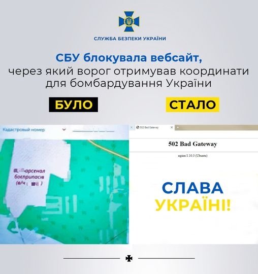 Фото 2 — СБУ заблокировала сайт, через который корректировали цели для авиаударов по Украине
