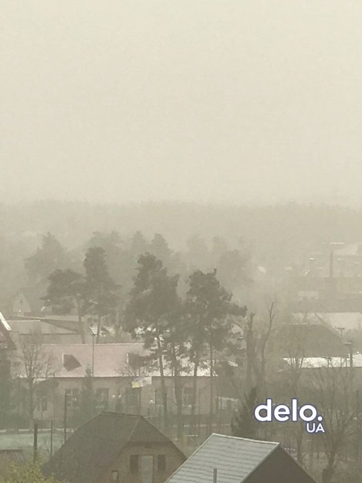 Фото 3 — Киев и Киевскую область накрыло пылевой бурей (ФОТО, ВИДЕО)