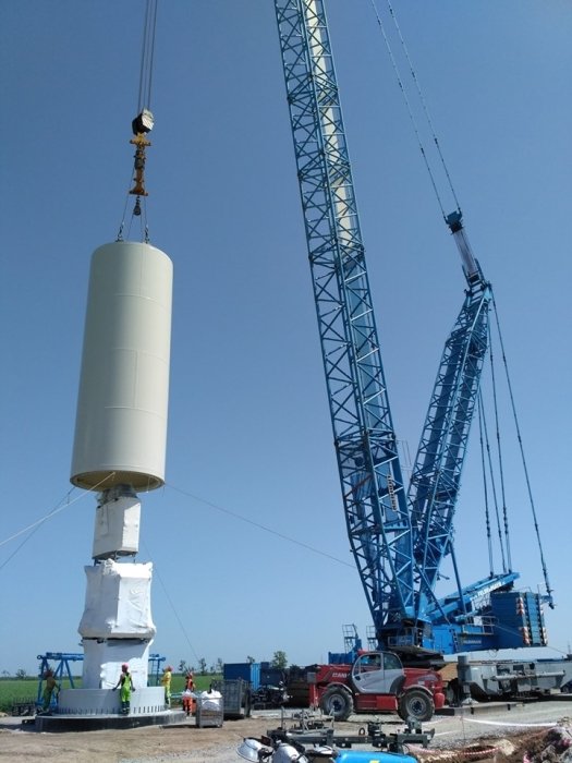 Фото 2 — На Приморской ВЭС начали установку ветряков второй очереди (ФОТО)