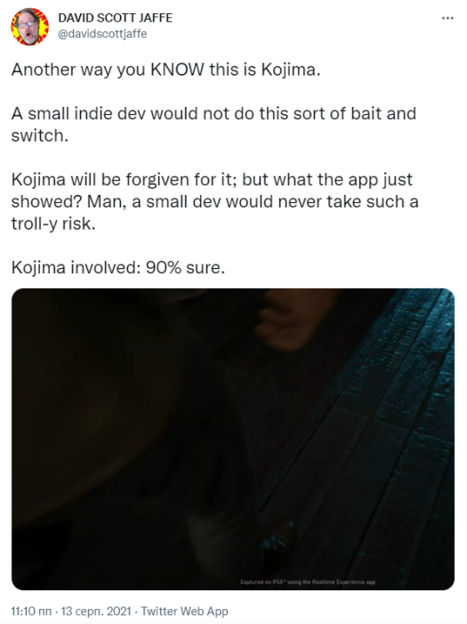 Фото 5 — Игру Abandoned для Playstation 5 заподозрили в скрытом маркетинге и "сговоре" с Кодзимой