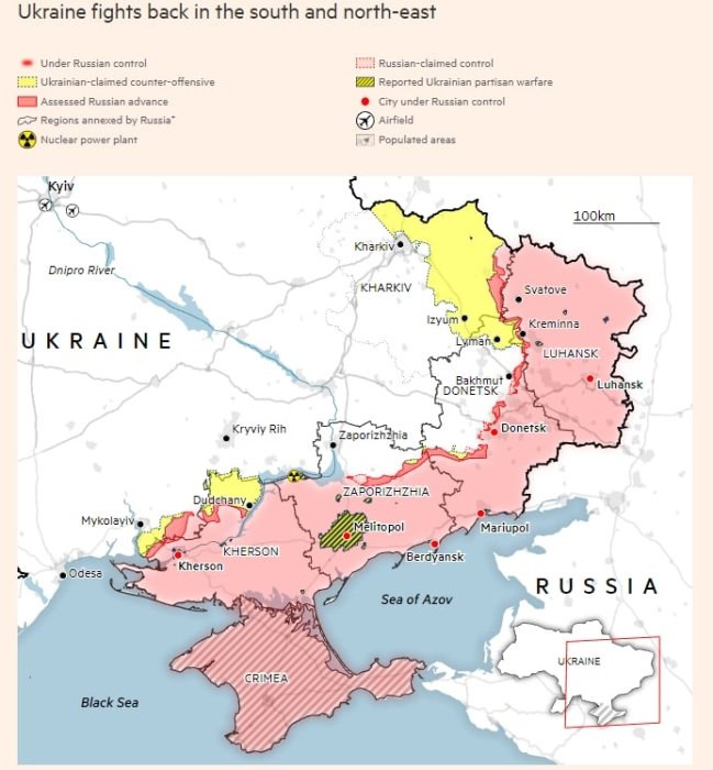 Фото 3 — Пентагон посоветовал Украине направить больше сил на освобождение южных территорий до наступления зимы – Financial Times