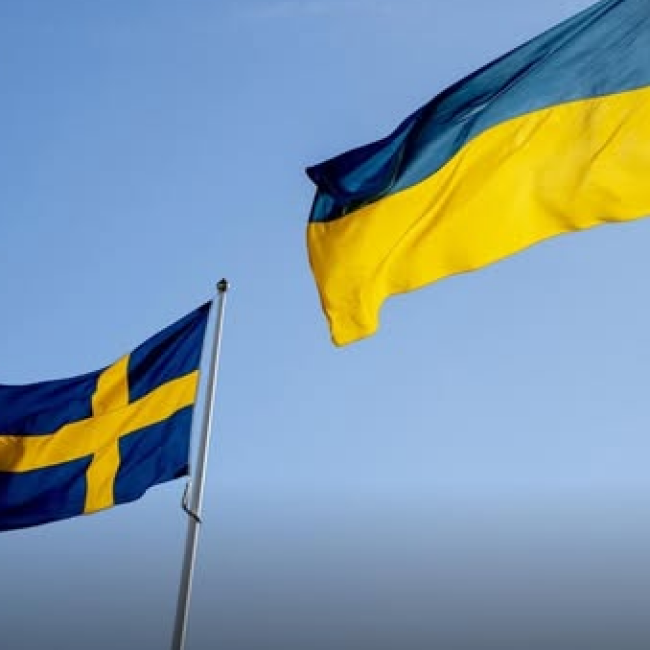 прапор Швеції, прапор України