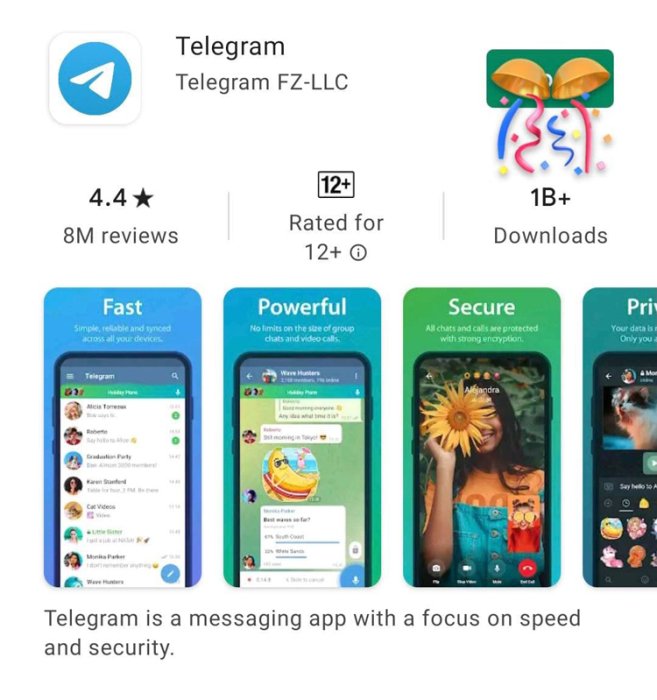 Фото 2 — Telegram через Google Play скачали уже миллиард раз