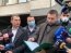 Нарлепы у здания Конституционного суда. Фото: Укринформ