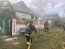 Спасатели на Харьковщине ликвидируют пожар, возникший из-за вражеских обстрелов. Фото: ГУ ГСЧС в Харьковской области