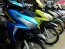 many, colorful, motorcycle, showroom, sale