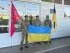 Украинские военные, освобождение, флаги