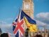 Лондон, флаг Великобритании, флаг Украины