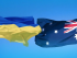 флаги Украины и Австралии