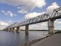 Рыболовный железнодорожный мост в Киеве